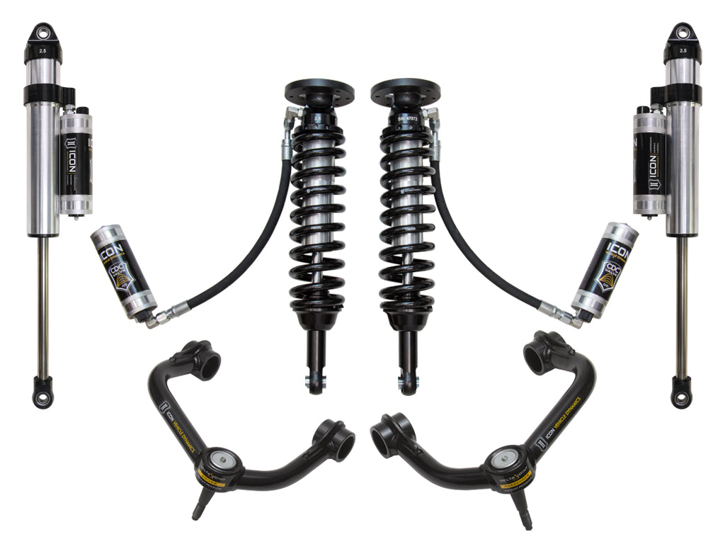 ICON Vehicle Dynamics 2009-2013 Ford F-150 4WD, 1.75-2.63" Lift, Stage 5 Suspension System, Tubular
