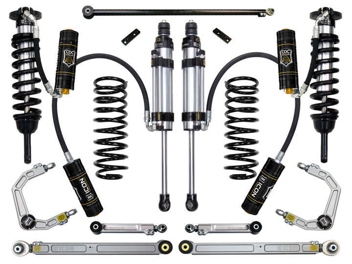 ICON Vehicle Dynamics 2010-2024 Toyota 4Runner, 0-3.5" Lift Stage 8 Suspension System, Billet UCA