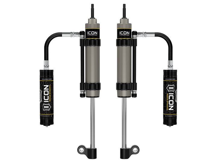 ICON Vehicle Dynamics 2005-2023 Toyota Tacoma, Rear, V.S. 2.5 Aluminum Series RXT Shock Absorbers, Omega Bypass Remote Reservoir, Pair