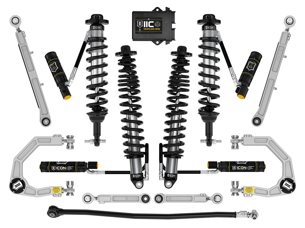 ICON Vehicle Dynamics 2021-2026 Ford Bronco, Sasquatch, 2-3" Lift, Stage 8 Suspension System, Billet, Heavy Rate Rear Springs