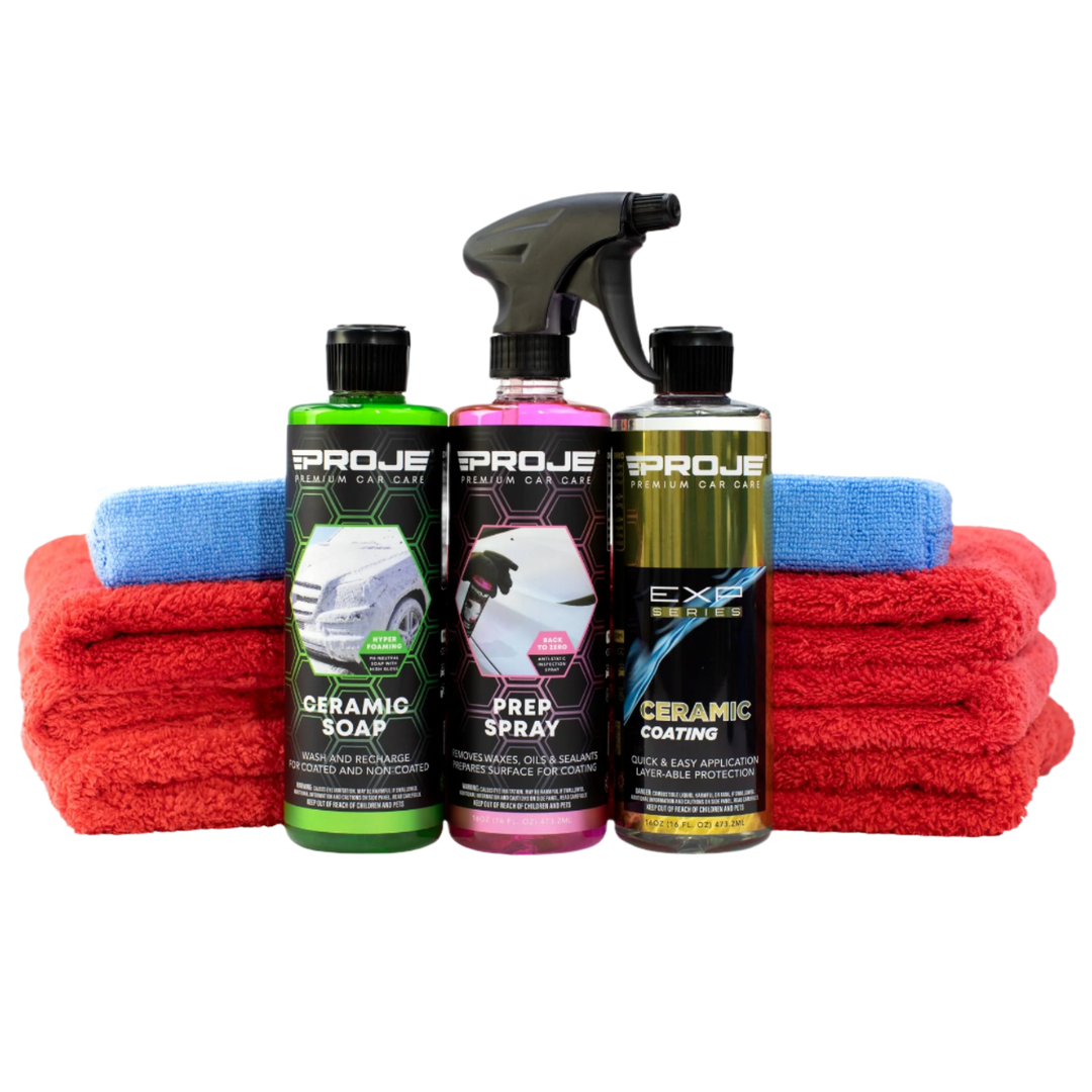 Proje Ceramic Premium Kit – SiO2 Coating, Prep and Soap, 16oz