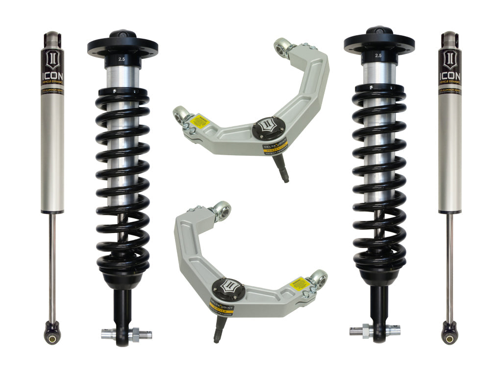 ICON Vehicle Dynamics 2014 Ford F150 4WD, 0-2.63" Lift, Stage 2 Suspension System, Billet UCA