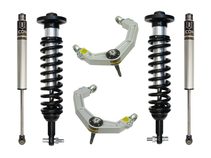 ICON Vehicle Dynamics 2014 Ford F150 4WD, 0-2.63" Lift, Stage 2 Suspension System, Billet UCA