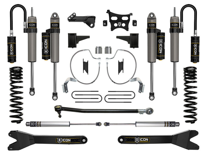 ICON Vehicle Dynamics 2023-2026 Ford F-250/F-350 Super Duty 4WD, Diesel, 4.5" Lift, Stage 4 Suspension System w/ Radius Arms
