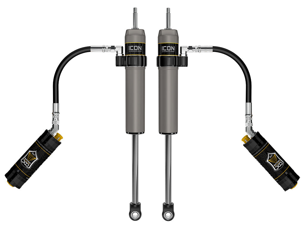 ICON Vehicle Dynamics 2024-2026 Toyota Tacoma, 0-1” Lift, Rear, V.S. 2.5 Aluminum Series Shock Absorbers, Remote Reservoir w/ CDCV, Pair