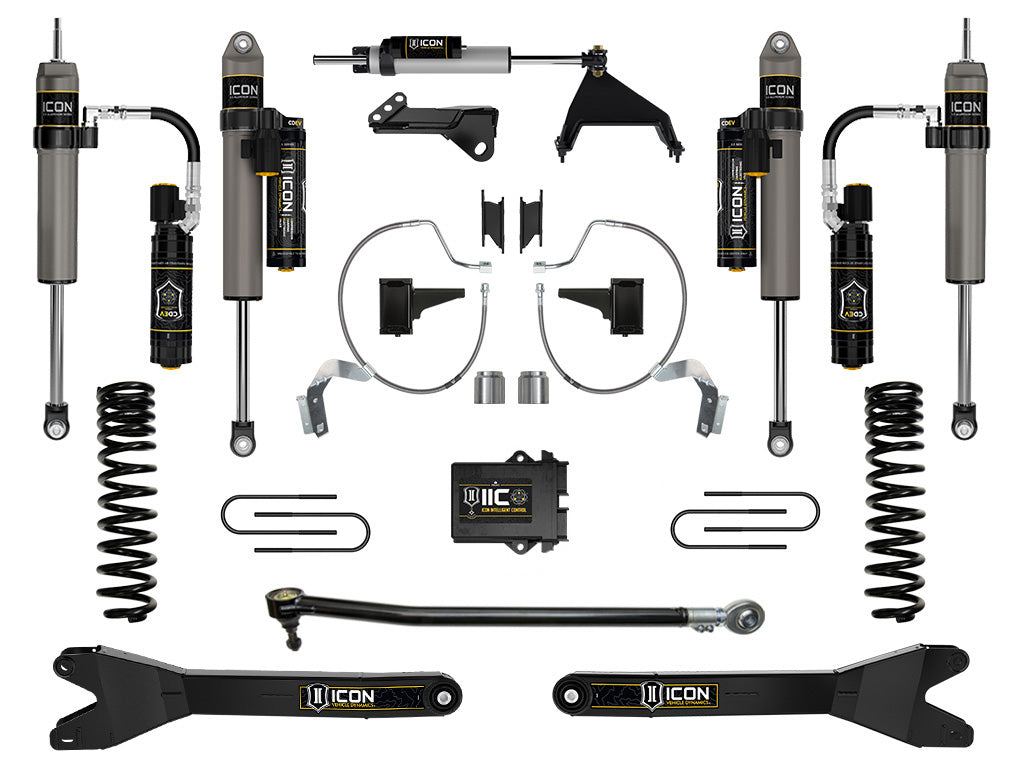 ICON Vehicle Dynamics 2023-2026 Ford F-250/F-350 Super Duty 4WD, Diesel, 4.5" Lift, Stage 8 Suspension System w/ Radius Arms