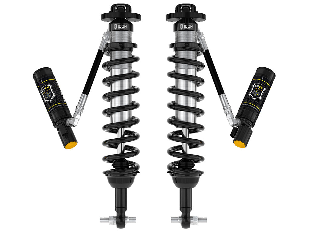 ICON Vehicle Dynamics 2021-2026 Ford Bronco, Front, 1.5-4” Lift, V.S. 2.5 Series Coilover Kit, Remote Reservoir w/ CDEV, Pair