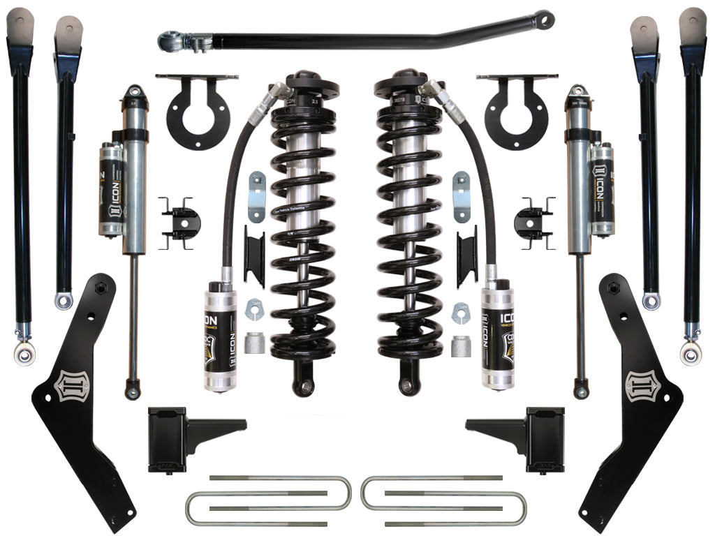 ICON Vehicle Dynamics 2011-2016 Ford F250/F350, 4-5.5" Lift, Stage 4 Coilover Conversion System