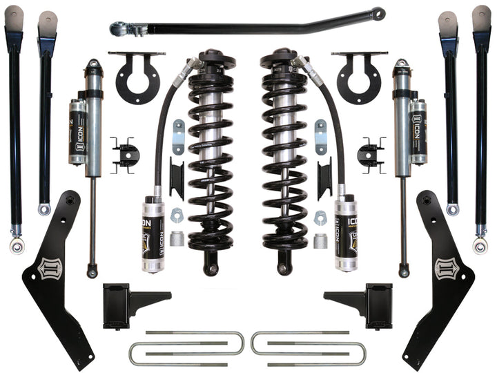 ICON Vehicle Dynamics 2011-2016 Ford F250/F350, 4-5.5" Lift, Stage 4 Coilover Conversion System