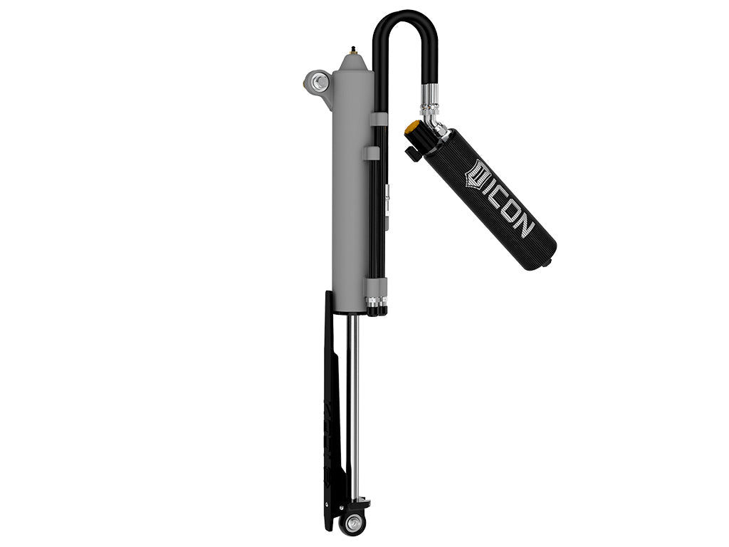 ICON Vehicle Dynamics 2021-2026 Ford F-150 Raptor, Driver Rear, V.S. 3.0 Series Zeta Bypass RXT Shock Absorber, Remote Reservoir w/ CDEV