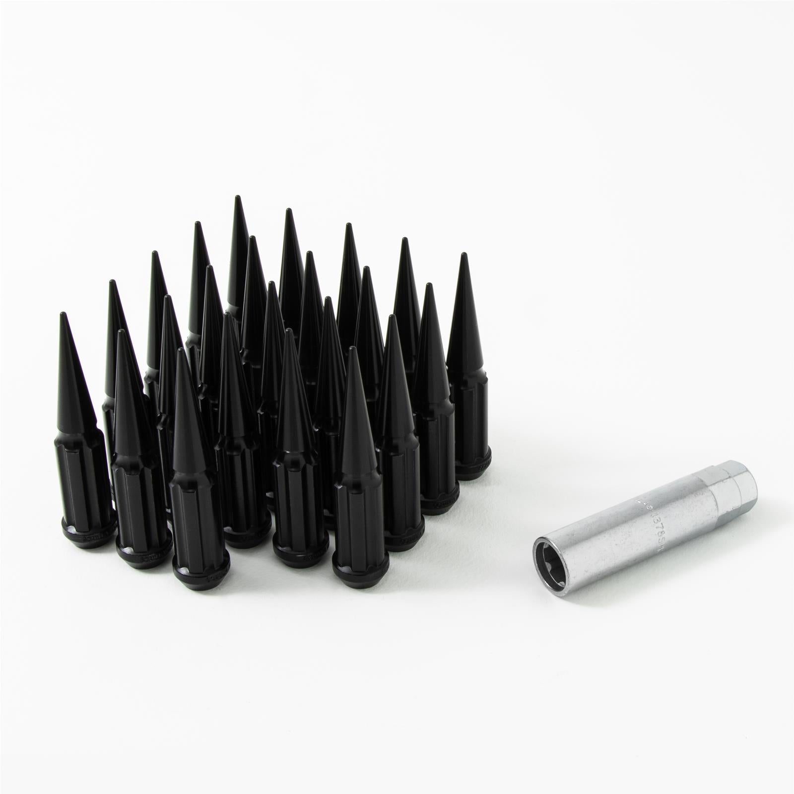 Gorilla Spline Spike Lug Nuts – Black (23-Lug Jeep Kit)