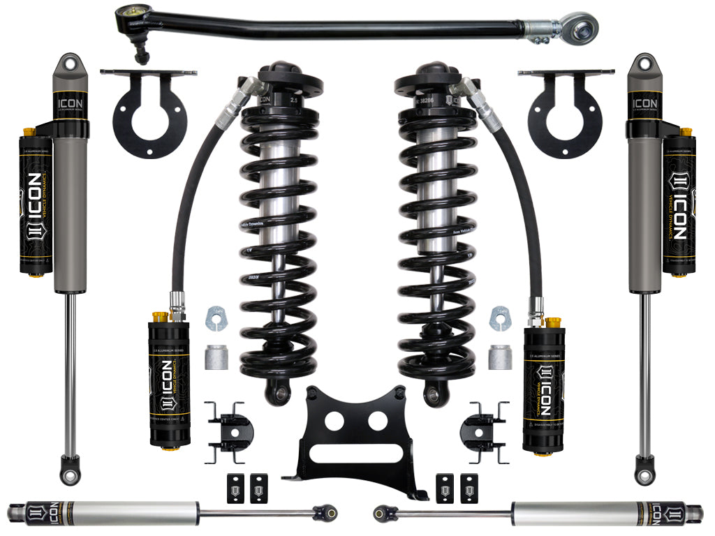 ICON Vehicle Dynamics 2017-2022 Ford F250/F350, 2.5-3" Lift, Stage 4 Coilover Conversion System