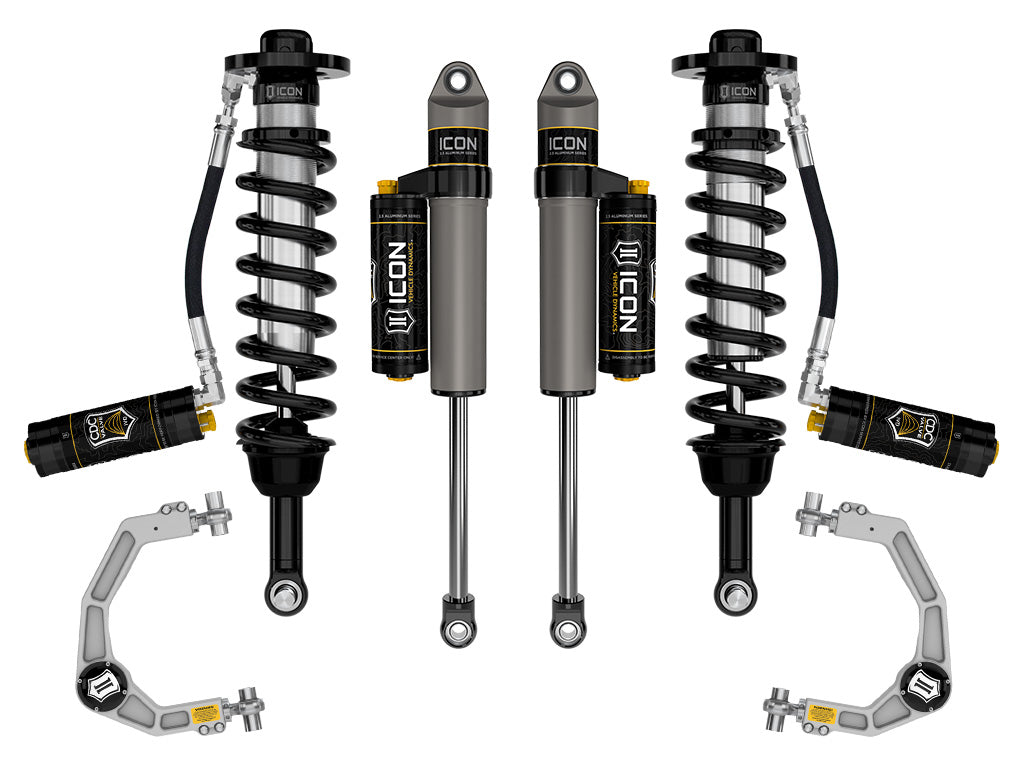 ICON Vehicle Dynamics 2021-2026 Ford F-150 Tremor, 2.5-3" Lift, Stage 4 Suspension System, Billet, CDCV