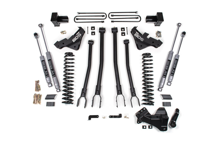 BDS Suspension 4 Inch Lift Kit w/ 4-Link Ford F450 Super Duty 2020-2022 4WD - NX2 Nitro Series