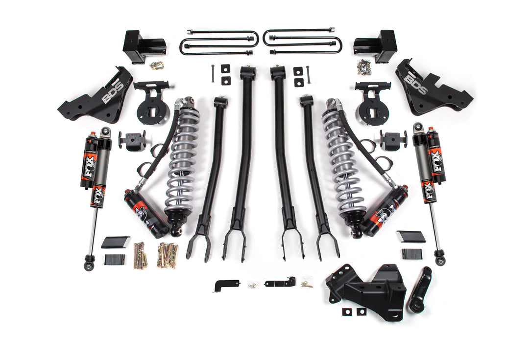 BDS Suspension 4 Inch Lift Kit w/ 4-Link FOX 2.5 Coilover Conversion - Performance Elite Ford F450 Super Duty 2023-2026 4WD