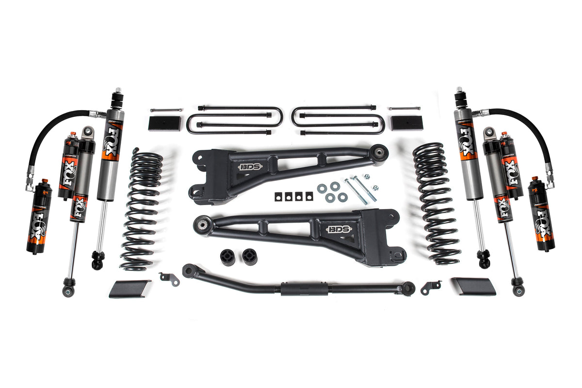 BDS Suspension 2.5 Inch Lift Kit w/ Radius Arm Ford F450 Super Duty 2023-2026 - FOX 2.5 Performance Elite