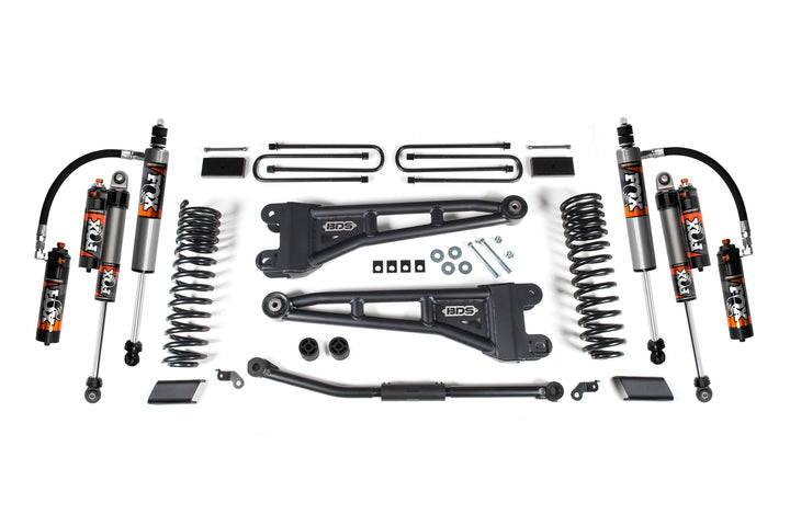 BDS Suspension 2.5 Inch Lift Kit w/ Radius Arm Ford F450 Super Duty 2023-2026 - FOX 2.5 Performance Elite
