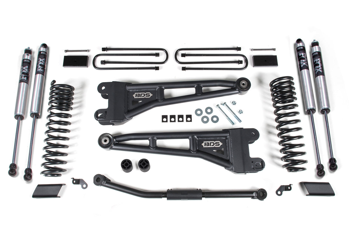 BDS Suspension 2.5 Inch Lift Kit w/ Radius Arm Ford F450 Super Duty 2023-2026 - FOX 2.0 Performance Series