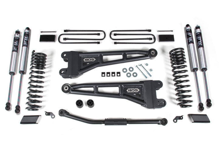BDS Suspension 2.5 Inch Lift Kit w/ Radius Arm Ford F450 Super Duty 2023-2026 - FOX 2.0 Performance Series