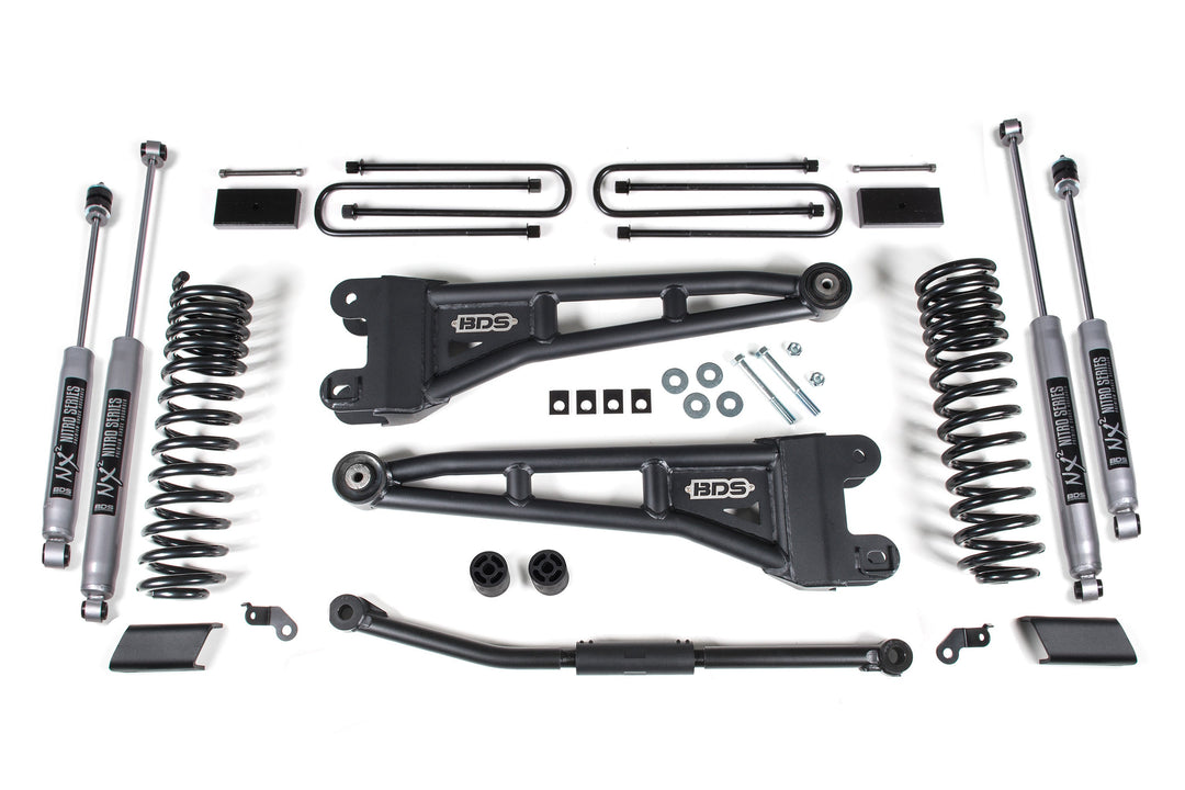 BDS Suspension 2.5 Inch Lift Kit w/ Radius Arm Ford F450 Super Duty 2023-2026 - NX2 Nitro Series