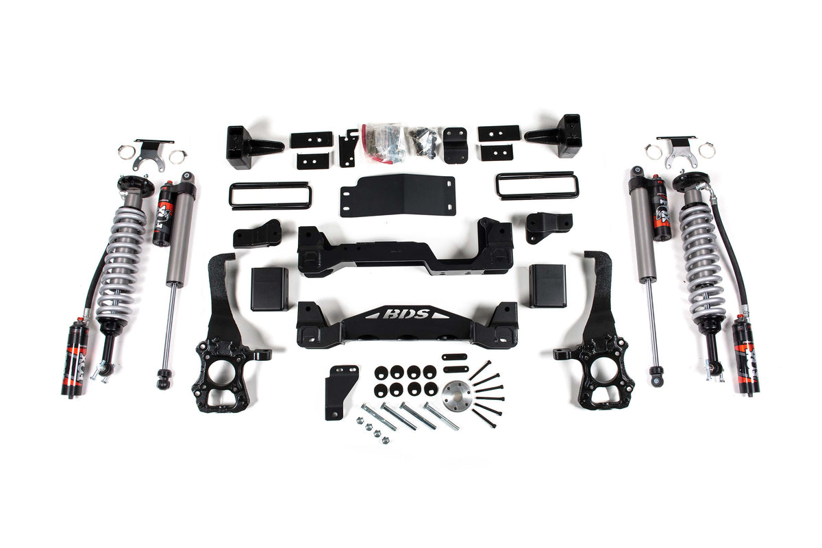 BDS Suspension 4 Inch Lift Kit FOX 2.5 Performance Elite Coil-Over Ford F150 2015-2020 4WD - FOX 2.5 Performance Elite