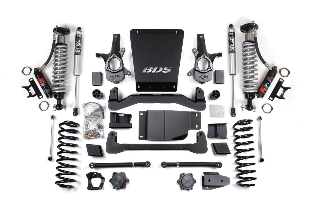BDS Suspension 6 Inch Lift Kit FOX 2.5 Performance Elite Coil-Over Chevy/GMC Avalanche, Surburban, Tahoe, or Yukon 1500 2007-2014 4WD