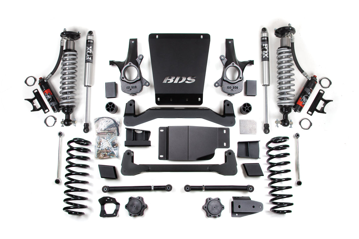 BDS Suspension 6 Inch Lift Kit FOX 2.5 Performance Elite Coil-Over Chevy/GMC Avalanche, Surburban, Tahoe, or Yukon 1500 2007-2014 4WD