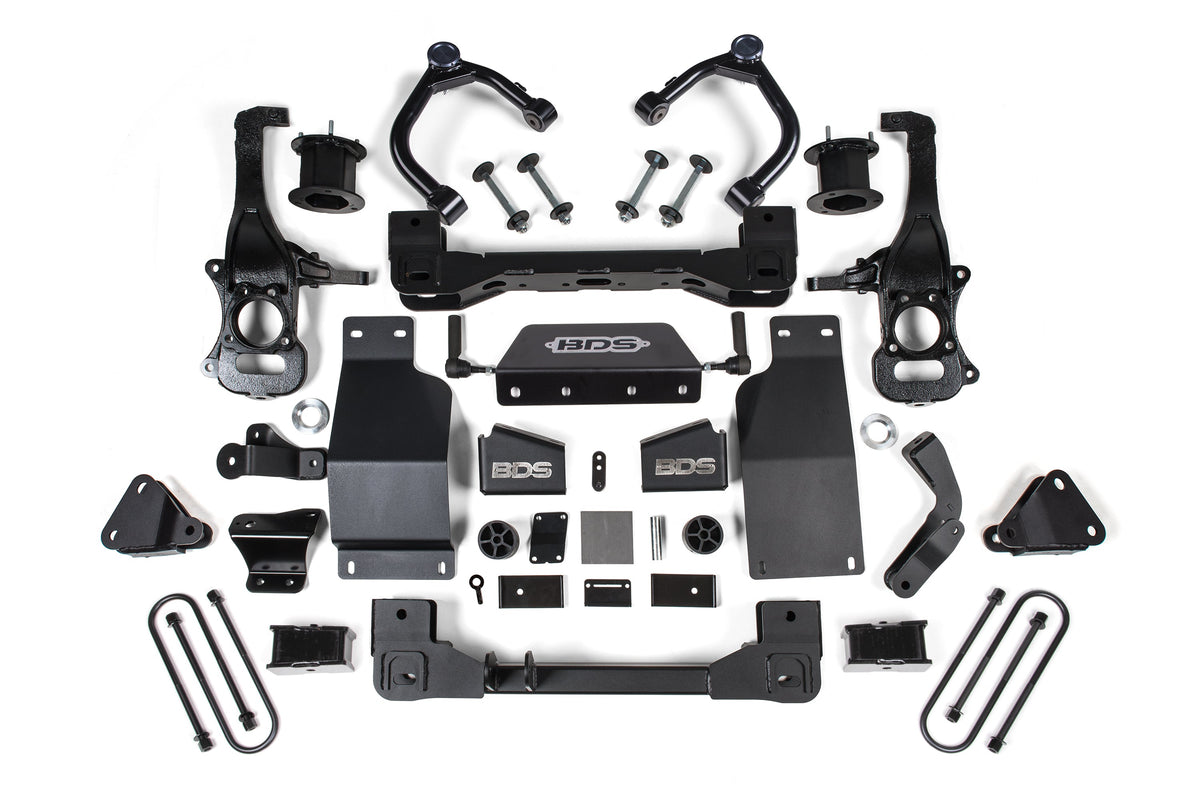 BDS Suspension 4 Inch Lift Kit Adaptive Ride Control Only Chevy Silverado High Country or GMC Denali 1500 2025-2026 4WD Diesel