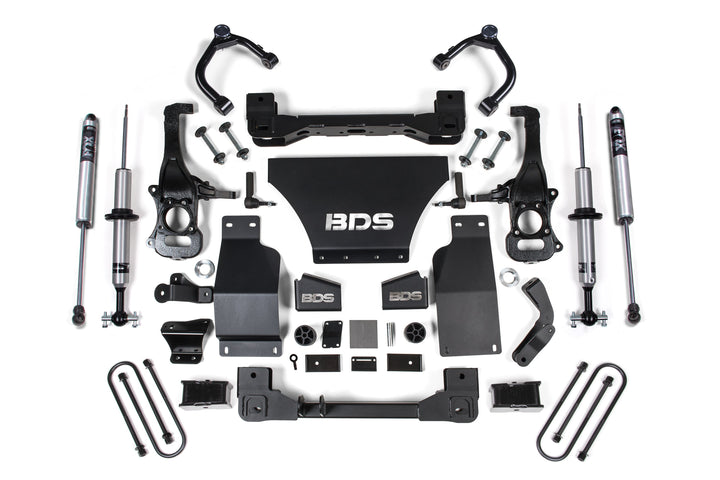 BDS Suspension 4 Inch Lift Kit Chevy Silverado or GMC Sierra 1500 2025-2026 4WD Gas - FOX 2.0 Performance Series – FOX 2.0 Performance Series