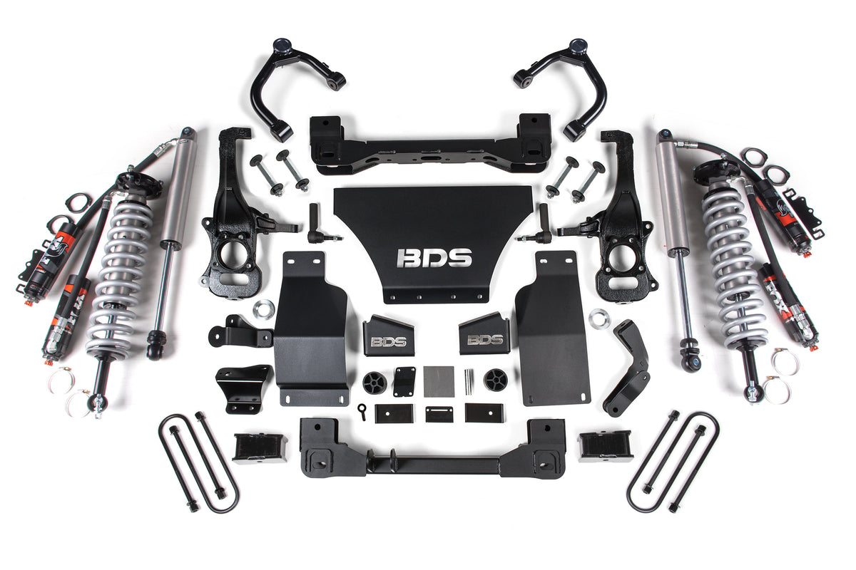 BDS Suspension 4 Inch Lift Kit FOX Coil-Over Chevy Silverado or GMC Sierra 1500 2025-2026 4WD Gas