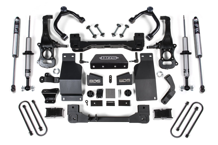 BDS Suspension 4 Inch Lift Kit Chevy Silverado or GMC Sierra 1500 2025-2026 4WD Diesel - FOX 2.0 Performance Series – FOX 2.0 Performance Series