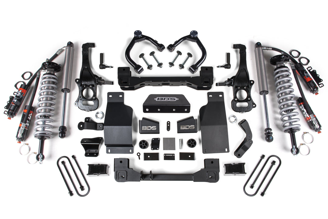 BDS Suspension 4 Inch Lift Kit FOX Coil-Over Chevy Silverado or GMC Sierra 1500 2025-2026 4WD Diesel