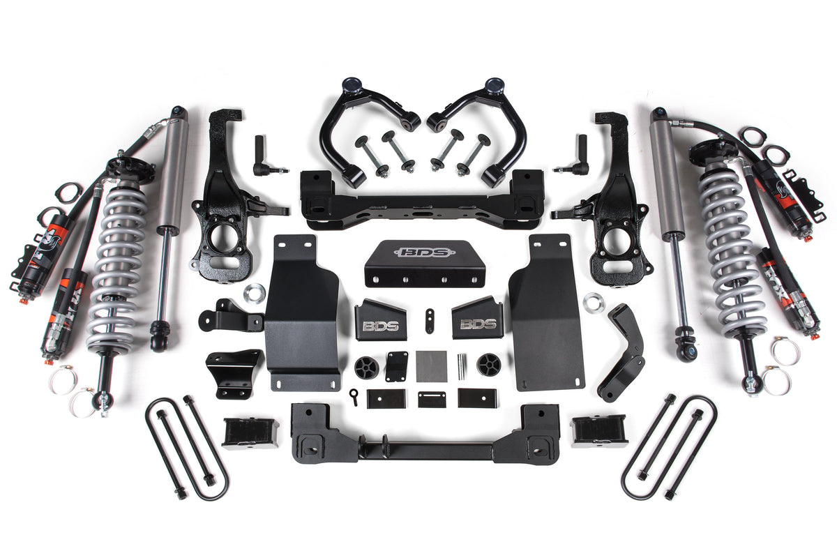 BDS Suspension 4 Inch Lift Kit FOX Coil-Over Chevy Silverado or GMC Sierra 1500 2025-2026 4WD Diesel