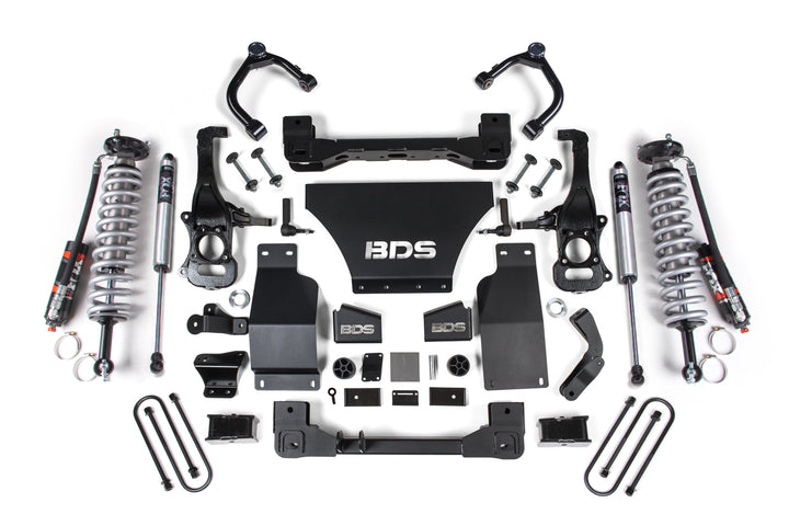 BDS Suspension 2.5 Inch Lift Kit FOX Coil-Over Chevy Trail Boss or GMC AT4 1500 2025-2026 4WD Gas - FOX 2.5 Performance Elite Coil-Over / FOX 2.0 Performance Series Shock