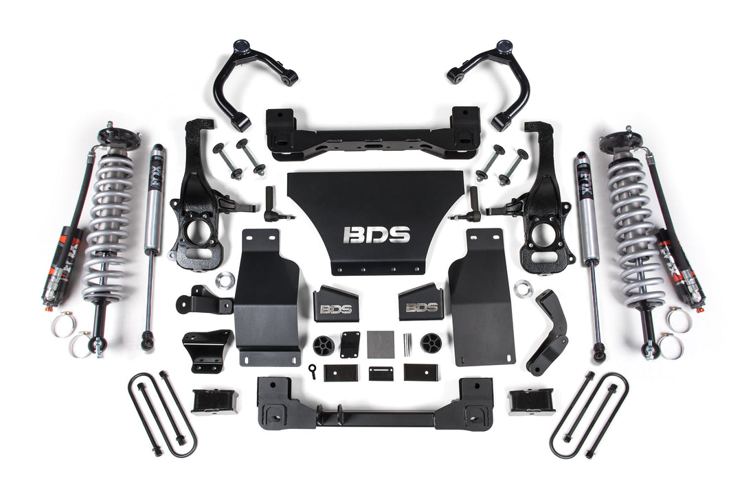 BDS Suspension 2.5 Inch Lift Kit FOX Coil-Over Chevy Trail Boss or GMC AT4 1500 2025-2026 4WD Diesel - FOX 2.5 Performance Elite Coil-Over / FOX 2.0 Performance Series Shock