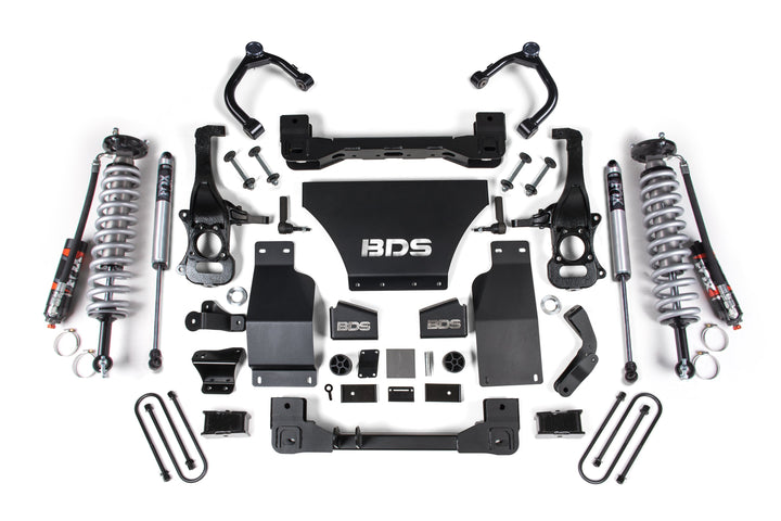 BDS Suspension 2.5 Inch Lift Kit FOX Coil-Over Chevy Trail Boss or GMC AT4 1500 2025-2026 4WD Diesel - FOX 2.5 Performance Elite Coil-Over / FOX 2.0 Performance Series Shock