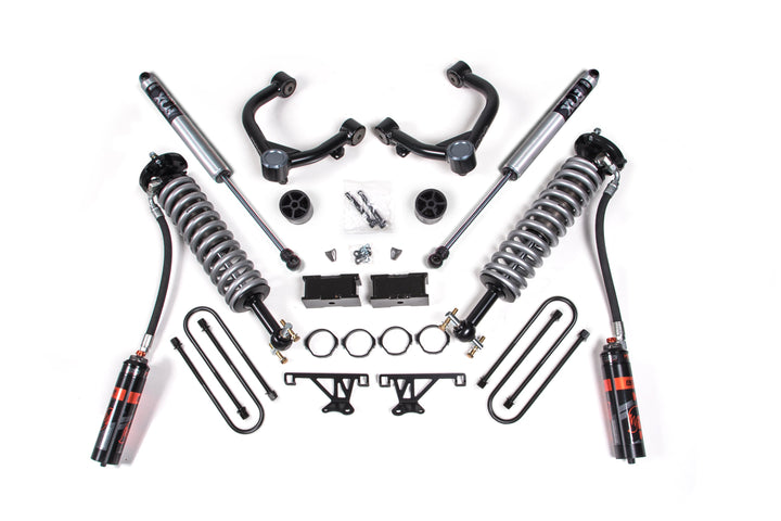BDS Suspension 3.5 Inch Lift Kit FOX Coil-Over Chevy Silverado or GMC Sierra 1500 2025-2026 4WD - FOX 2.5 Performance Elite Coil-Over / FOX 2.0 Performance Series Shock