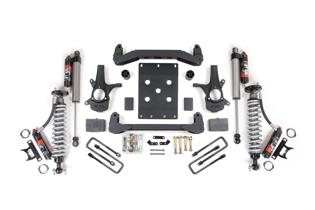 BDS Suspension 4 Inch Lift Kit FOX Performance Elite Coilover Chevy Silverado or GMC Sierra 1500 2007-2013 2WD - Block Kit / FOX 2.5 Performance Elite