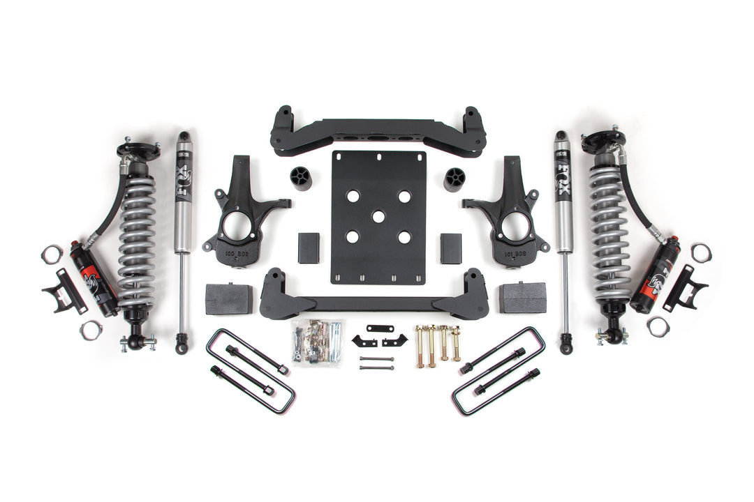 BDS Suspension 4 Inch Lift Kit FOX Performance Elite Coilover Chevy Silverado or GMC Sierra 1500 2007-2013 2WD - Block Kit / FOX 2.0 Performance Series
