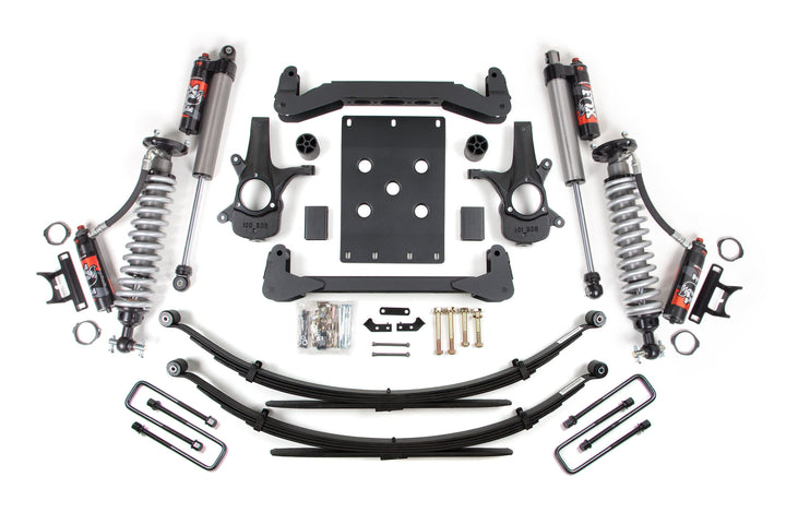 BDS Suspension 4 Inch Lift Kit FOX Performance Elite Coilover Chevy Silverado or GMC Sierra 1500 2007-2013 2WD - Leaf Springs / FOX 2.5 Performance Elite