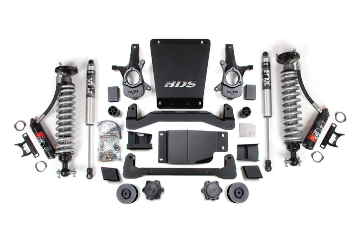 BDS Suspension 4 Inch Lift Kit FOX 2.5 Performance Elite Coil-Over Chevy/GMC Avalanche, Suburban, Tahoe, or Yukon 1500 2007-2014 4WD