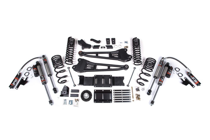 BDS Suspension 4 Inch Lift Kit w/ Radius Arm Extended Travel Ram 2500 2025-2027 4WD Diesel - Coil Spring/Bump Stop Extension – FOX 2.5 Performance Elite