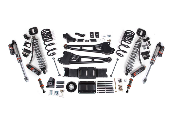 BDS Suspension 4 Inch Lift Kit w/ Radius Arm Extended Travel Ram 2500 2025-2027 4WD Diesel - Coil-Over/FOX 2.0 Hydro Bump Stop – FOX 2.5 Performance Elite