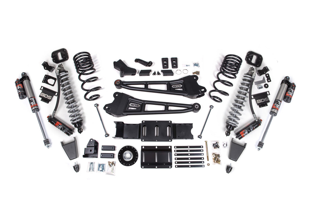 BDS Suspension 6 Inch Lift Kit w/ Radius Arms Extended Travel Ram 2500 2025-2027 4WD Diesel - Coil-Over/Rubber Bump Stop – FOX 2.5 Performance Elite