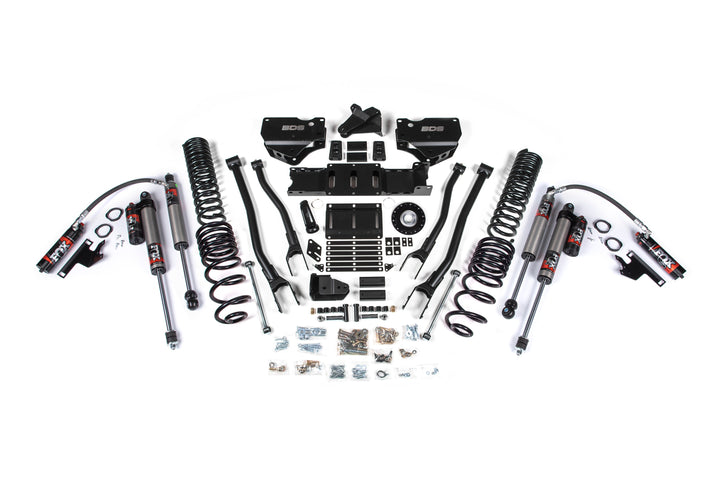 BDS Suspension 6 Inch Lift Kit w/ 4-Link Extended Travel Ram 2500 2025-2027 4WD Diesel - Coil Spring/Bump Stop Extension – FOX 2.5 Performance Elite