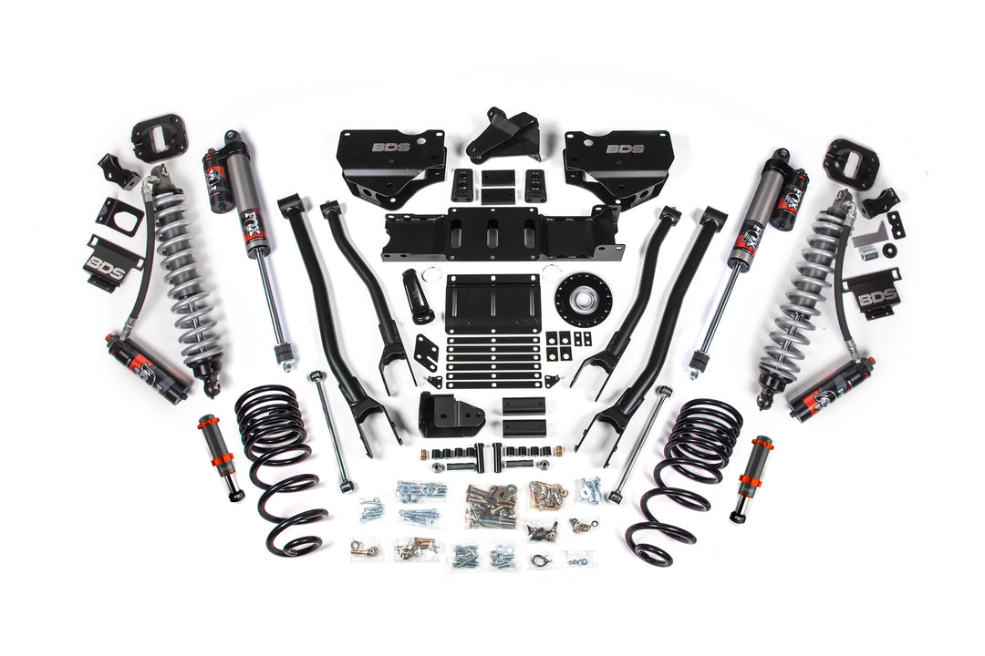 BDS Suspension 6 Inch Lift Kit w/ 4-Link Extended Travel Ram 2500 2025-2027 4WD Diesel - Coil-Over/FOX 2.0 Hydro Bump Stop – FOX 2.5 Performance Elite