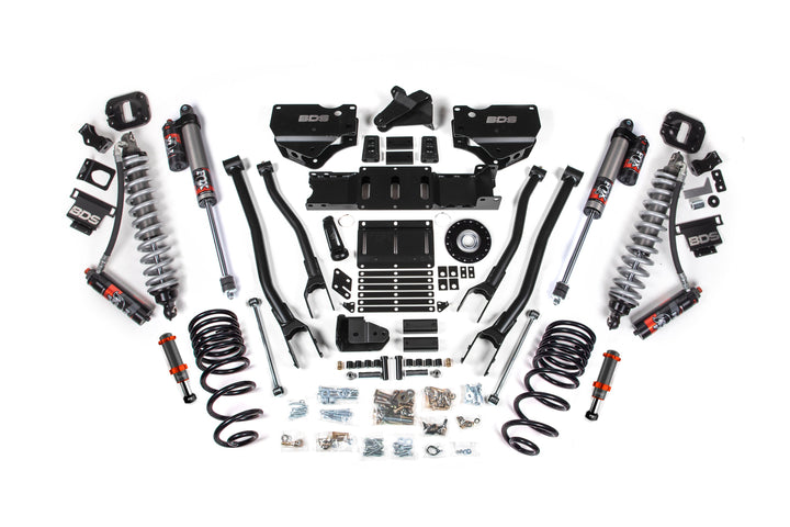 BDS Suspension 6 Inch Lift Kit w/ 4-Link Extended Travel Ram 2500 2025-2027 4WD Diesel - Coil-Over/FOX 2.0 Hydro Bump Stop – FOX 2.5 Performance Elite