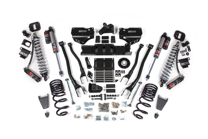 BDS Suspension 6 Inch Lift Kit w/ 4-Link Extended Travel Ram 2500 2025-2027 4WD Diesel - Coil-Over/Rubber Bump Stop – FOX 2.5 Performance Elite