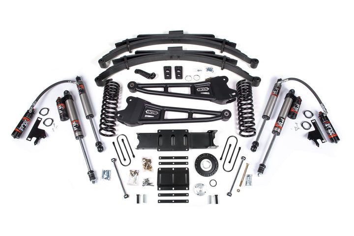 BDS Suspension 6 Inch Lift Kit w/ Radius Arm Ram 3500 2013-2018 4WD Diesel - 4.5 Inch Leaf Springs – 8 Bolt – FOX 2.5 Performance Elite