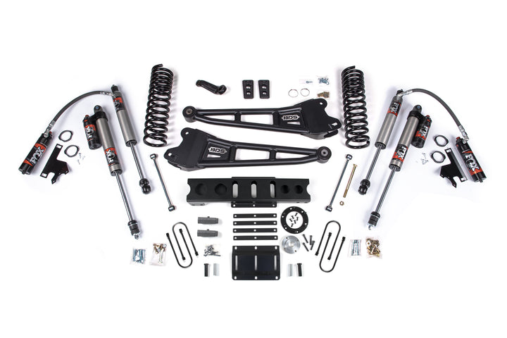BDS Suspension 6 Inch Lift Kit w/ Radius Arm Ram 3500 2013-2018 4WD Diesel - 4 Inch Block Kit – 6 Bolt – FOX 2.5 Performance Elite